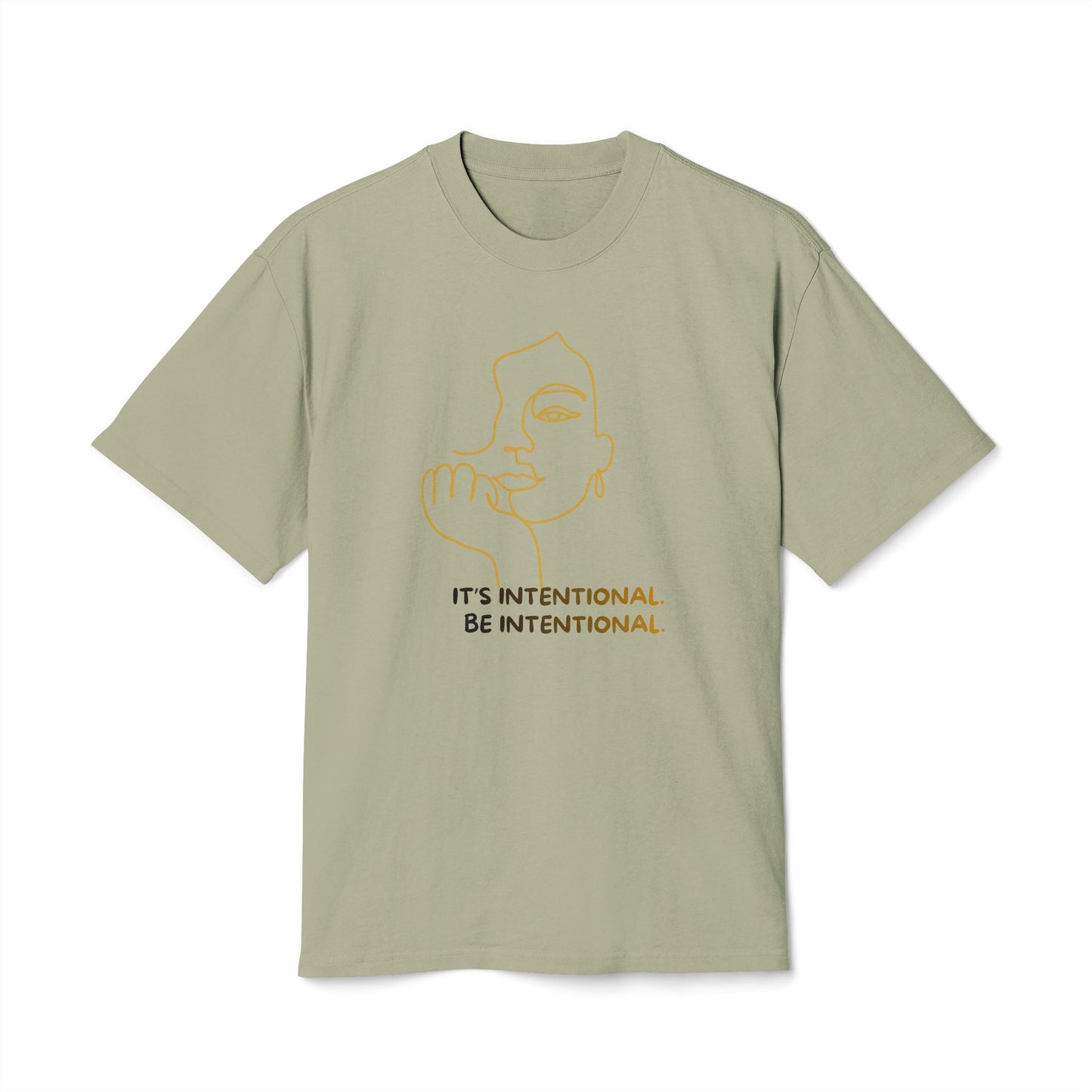 Intentional Line Art Tee – Minimalist Graphic T-Shirt | Unisex Everyday Essential