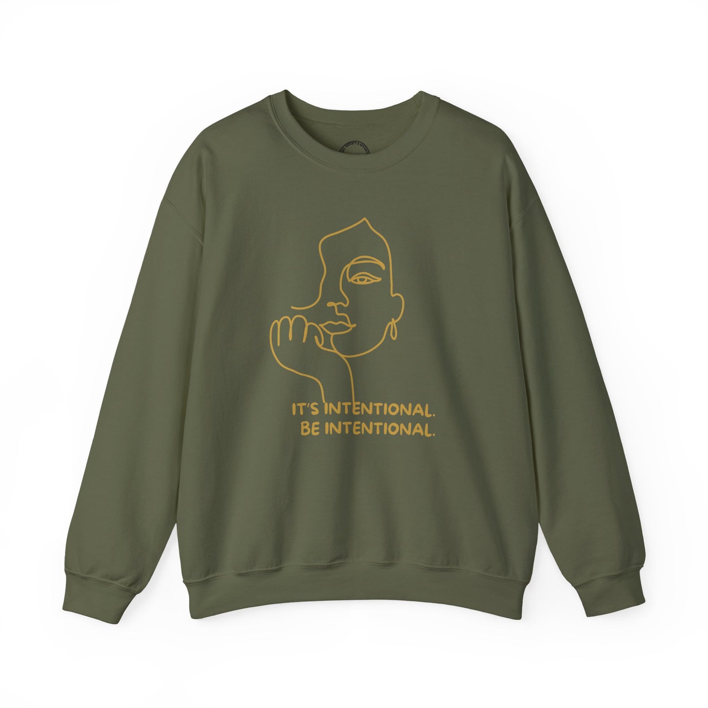 Intentional. Minimalist Sweatshirt | Be Intentional Collection | Unisex Crewneck