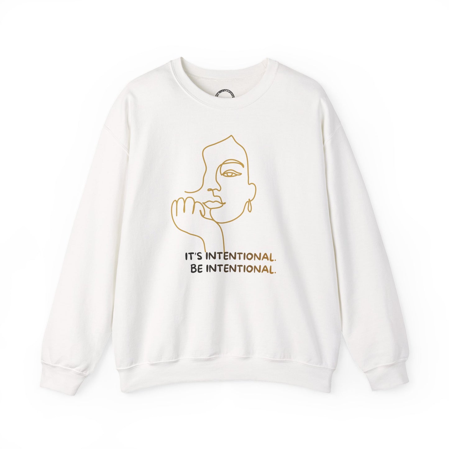 Intentional. Minimalist Sweatshirt | Be Intentional Collection | Unisex Crewneck
