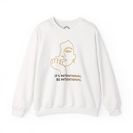 Intentional. Minimalist Sweatshirt | Be Intentional Collection | Unisex Crewneck