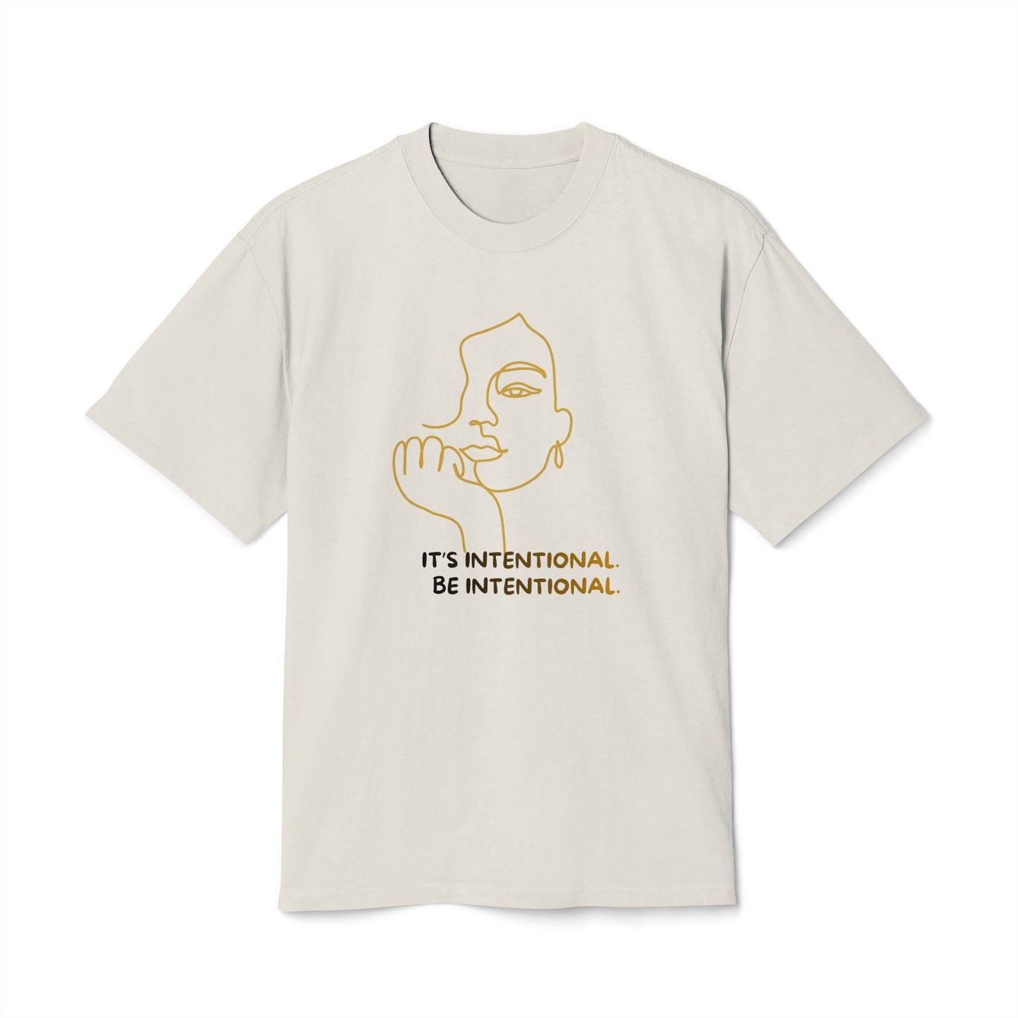 Intentional Line Art Tee – Minimalist Graphic T-Shirt | Unisex Everyday Essential