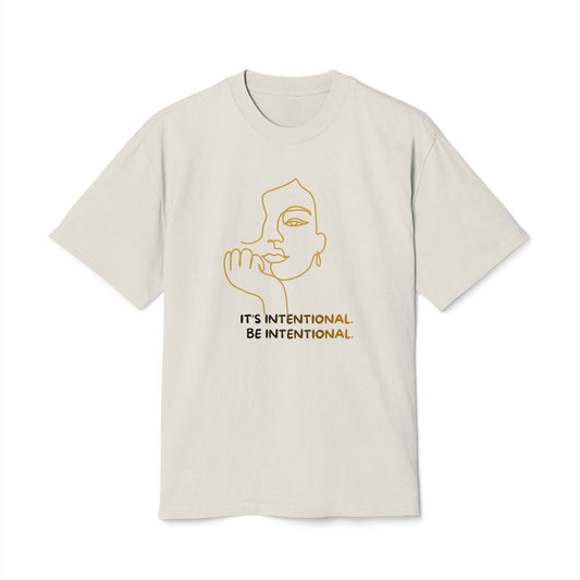 Intentional Line Art Tee – Minimalist Graphic T-Shirt | Unisex Everyday Essential